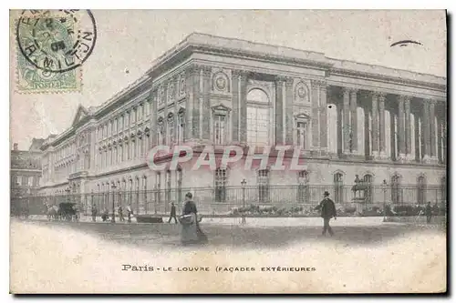 Cartes postales Paris Le Louvre(Facades exterieures)