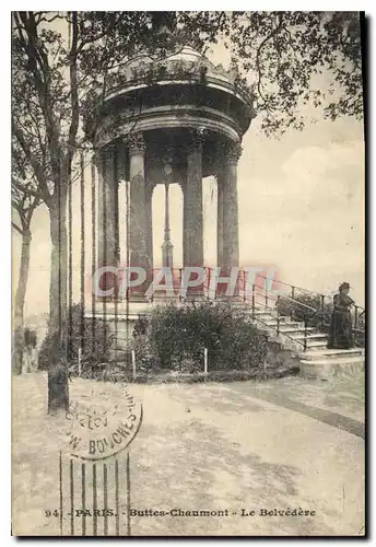 Ansichtskarte AK Paris Buttes Chaumont Le Belvedere