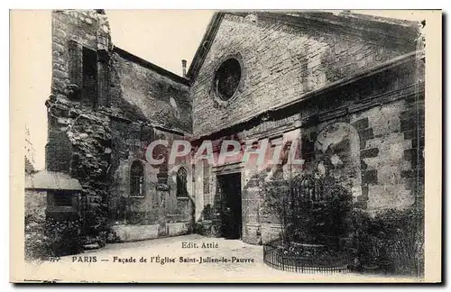 Ansichtskarte AK Paris Facade de l'Eglise Saint Julien le Pauvre