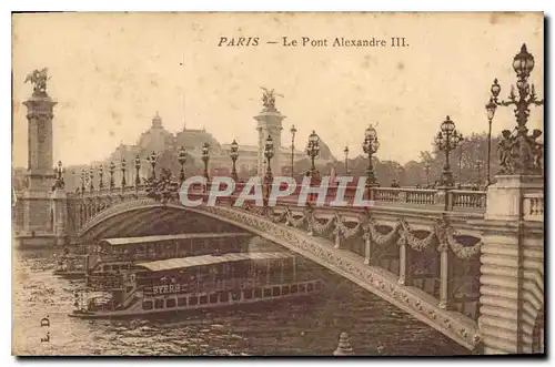 Cartes postales Paris Le Pont Alexandre III