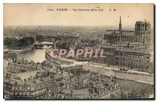 Ansichtskarte AK Paris Vue generale de la Cite