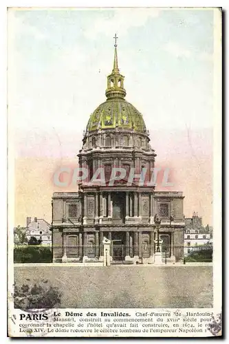 Ansichtskarte AK Paris Le Dome des Invalides