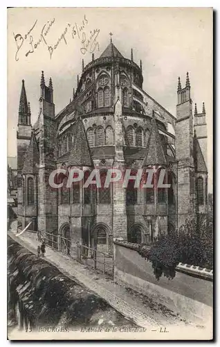 Ansichtskarte AK Bourges L'Abside de la Cathedrale