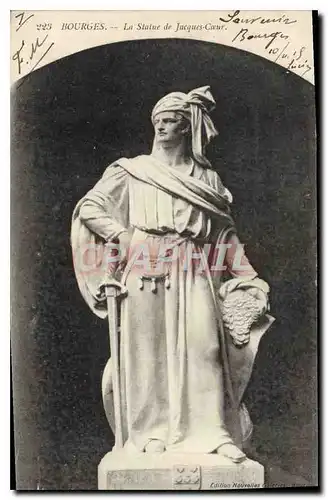 Cartes postales Bourges La Statue de Jacques Coeur