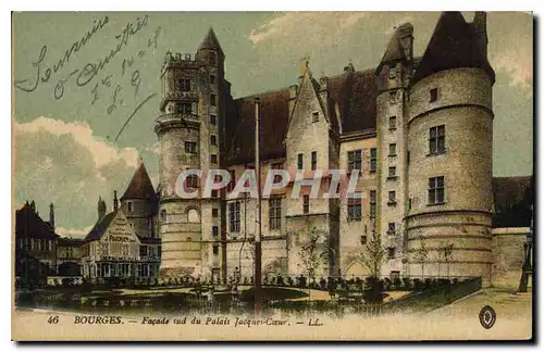 Ansichtskarte AK Bourges Facade sud du Palais Jacques Coeur