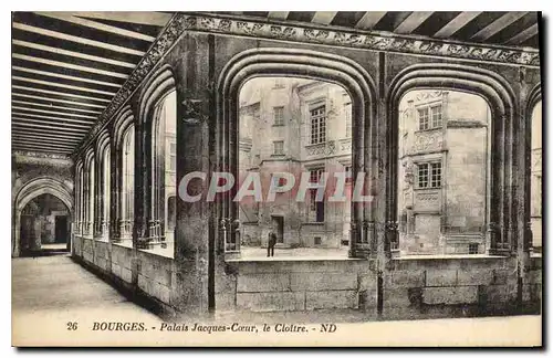 Ansichtskarte AK Bourges Palais Jacques Coeur Le Cloitre