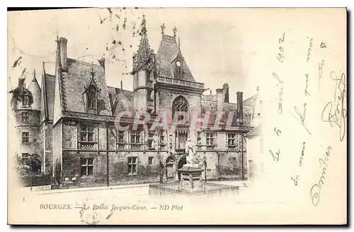 Cartes postales Bourges Le Palais Jacques Coeur