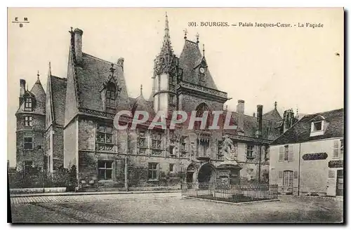 Cartes postales Bourges Palais Jacques Coeur La Facade