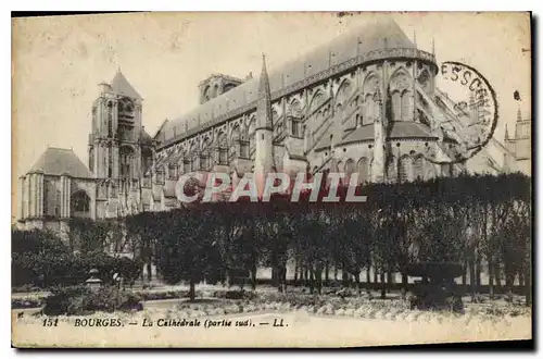 Cartes postales Bourges La Cathedrale (Partie Sud)