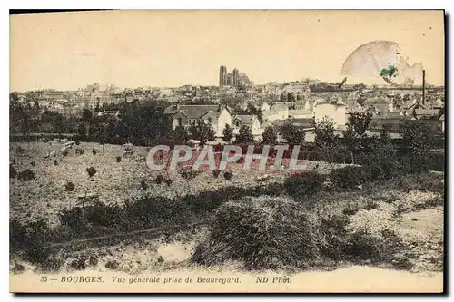 Cartes postales Bourges Vue generale prise de Beauregard