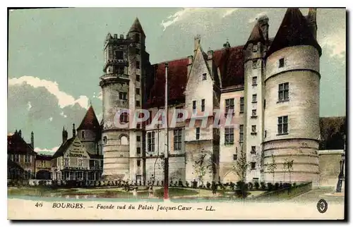 Cartes postales Bourges Facade sud du Palais Jacque Coeur