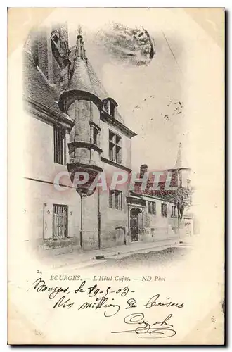 Cartes postales Bourges L'Hotel Cujas