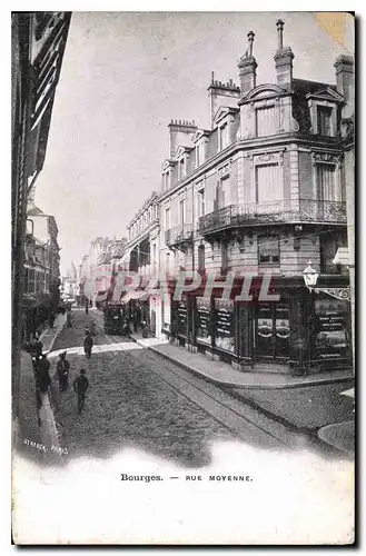 Cartes postales Bourges Rue Moyenne