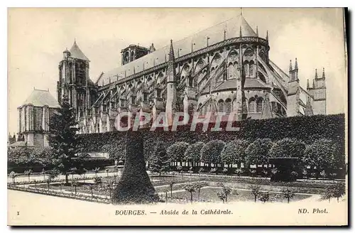 Ansichtskarte AK Bourges Abside de la Cathedrale