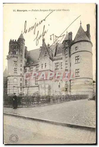 Ansichtskarte AK Bourges Palais Jacques Coeur (Cote Ouest)