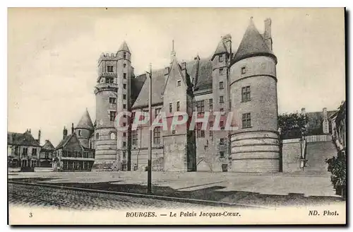 Cartes postales Bourges Le Palais Jacques Coeur