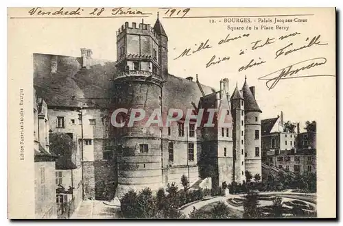 Cartes postales Bourges Palais Jacques Coeur