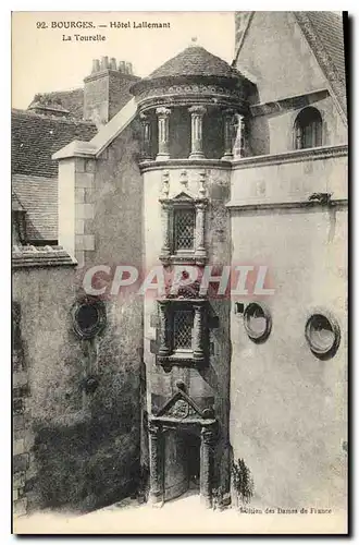 Cartes postales Bourges Hotel Lallemant La tourelle