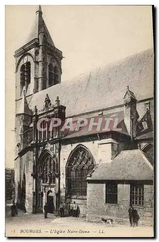 Cartes postales Bourges L'Eglise Notre Dame