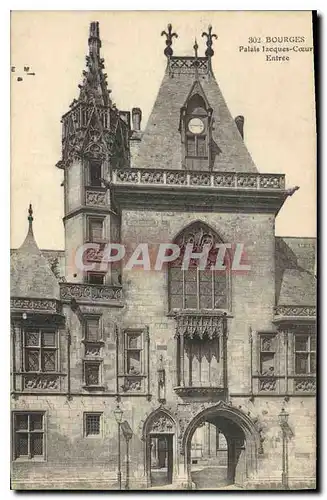 Cartes postales Bourges Palais Jacques Couer Entree