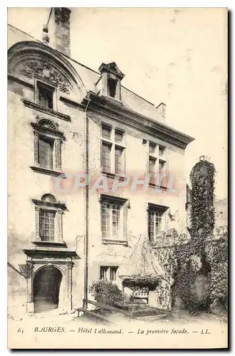 Ansichtskarte AK Bourges Hotel Lallemand La Premiere Facade