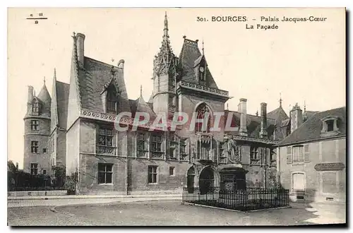 Cartes postales Bourges Palais Jacques Coeur La Facade