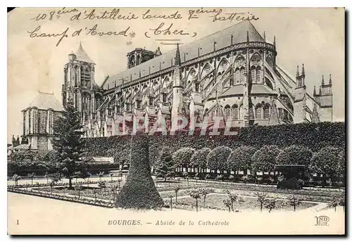 Ansichtskarte AK Bourges Abside de la Cathedrale