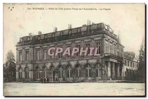 Ansichtskarte AK Bourges Hotel de Ville (Ancien Palais de l'Archeveche) La Facade