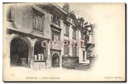 Cartes postales Bourges L'Hotel Lallemand