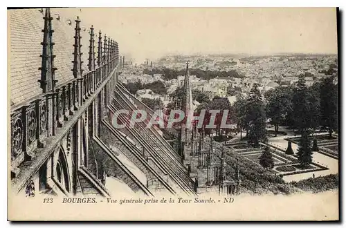 Cartes postales Bourges Vue generale prise de la Tour Sourde