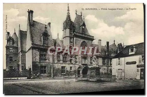 Cartes postales Bourges Palais Jacques Coeur La Facade