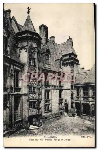 Cartes postales Bourges Escalier du Palais Jacques Coeur