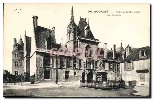 Cartes postales Bourges Palais Jacques Coeur La Facade