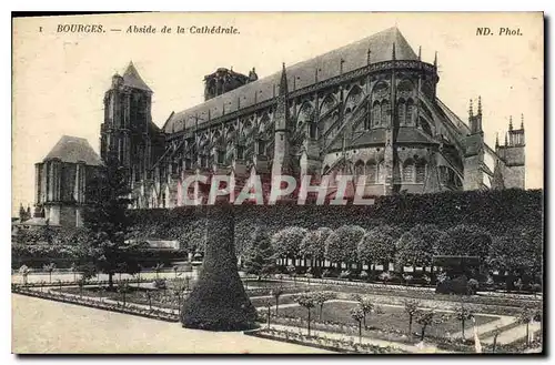 Ansichtskarte AK Bourges Abside de la Cathedrale