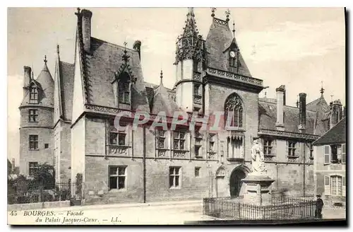 Cartes postales Bourges Facade du Palais Jacques Coeur