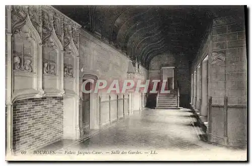 Cartes postales Bourges Palais Jacques Coeur Salle des Gardes