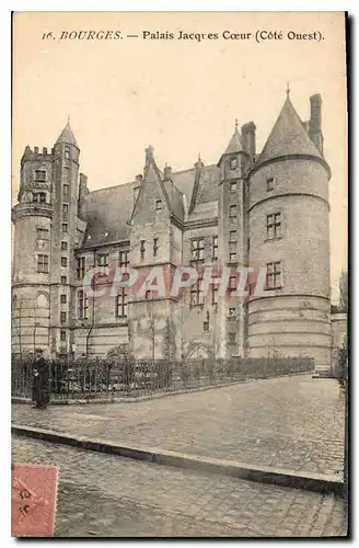 Cartes postales Bourges Palais Jacques Coeur (Cote Ouest)