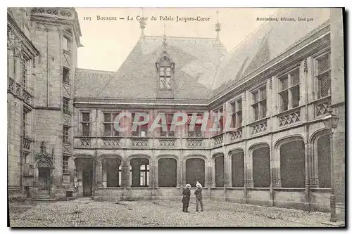 Ansichtskarte AK Bourges La Cour du Palais Jacques Coeur