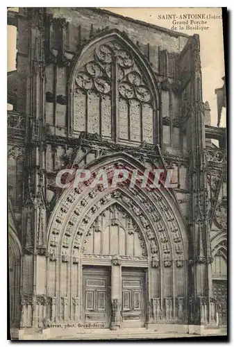 Cartes postales Saint Antoine (Isere) Grand Porche de la Basilique