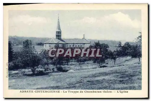 Ansichtskarte AK Abbaye Cistercienne La Trappe de Chambaran (Isere) L'eglise