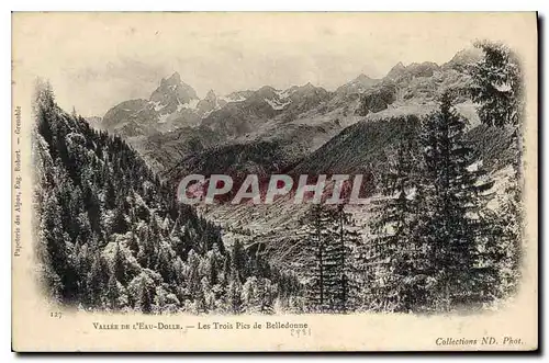 Cartes postales Vallee de l'Eau Dolle Les Trois Pics de Belledonne