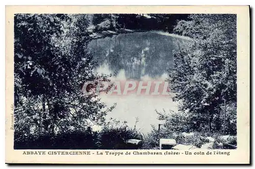 Ansichtskarte AK Abbaye Cistercienne La Trappe de Chambaran (Isere) Un coin de l'etang