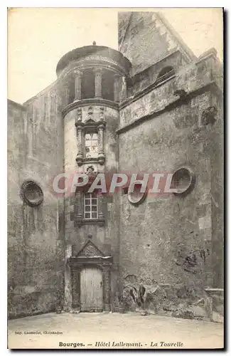 Cartes postales Bourges Hotel Lallemant La Tourelle