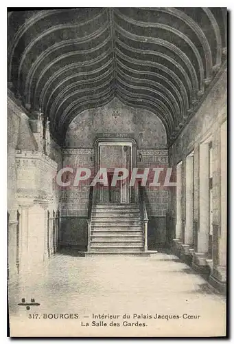 Ansichtskarte AK Bourges Interieur du Palais Jacques C�ur La salle des gardes