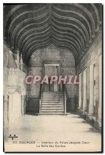 Cartes postales Bourges Interieur du Palais Jacques C�ur La salle des gardes