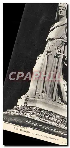 Cartes postales Bourges Statue de Jacques Coeur