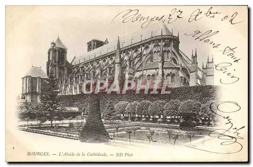 Ansichtskarte AK Bourges L'Abside de la Cathedrale