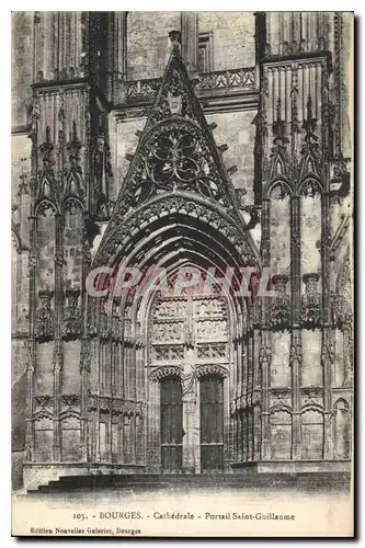 Ansichtskarte AK Bourges Cathedrale Portail Saint Guillaume