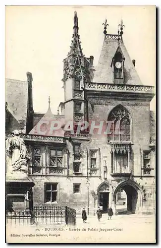 Cartes postales Bourges Entree du Palais Jacques Coeur