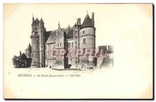 Cartes postales Bourges Le Palais Jacque Coeur